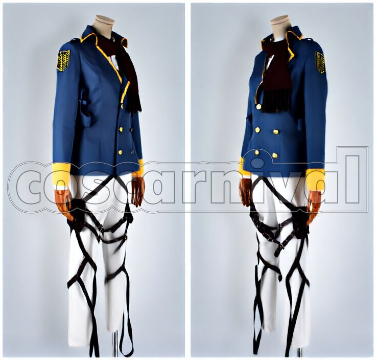 Titan: Wings of the Counterattack ONLINE Mikasa Ackerman Independent Special Logistics Soldier Cosplay cosplay costume from Attack on, side view