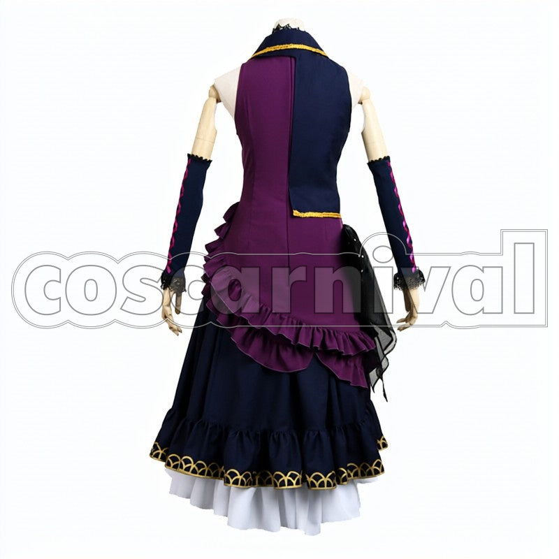 SHOUT Rinko Shirokane cosplay costume from BanG Dream! BLACK, back view