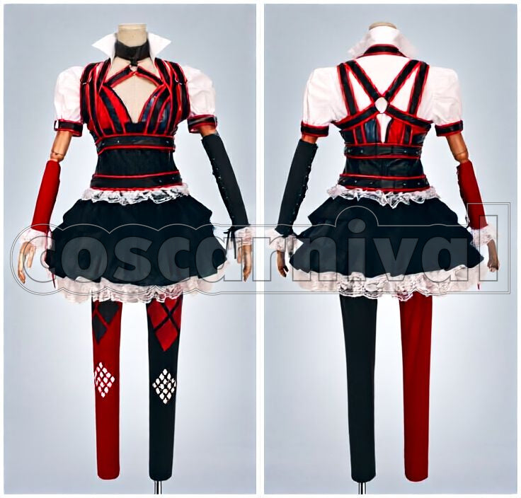 Knight Harley Quinn Cosplay cosplay costume from Batman: Arkham, detail-1