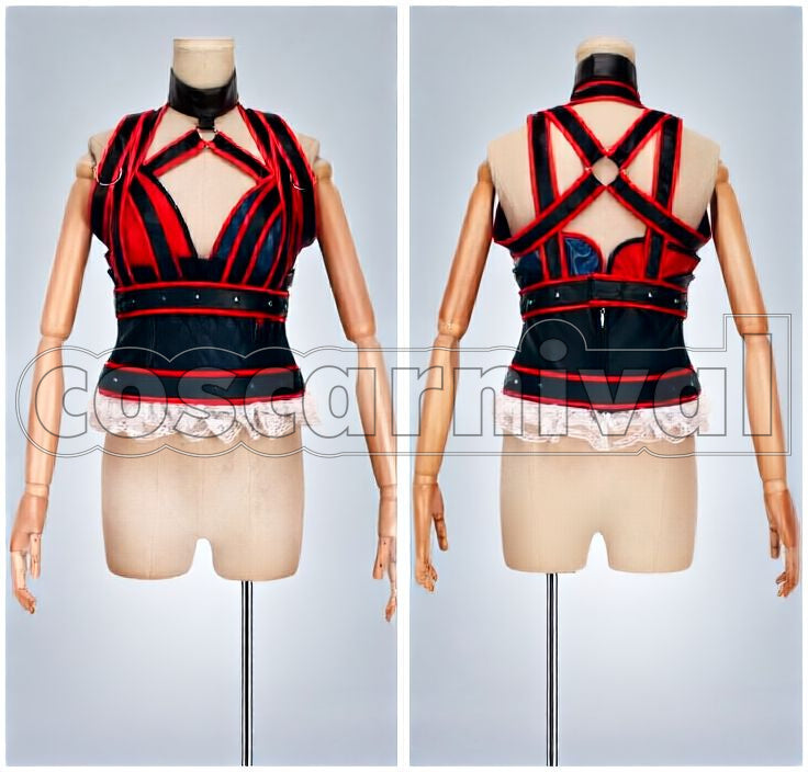 Knight Harley Quinn Cosplay cosplay costume from Batman: Arkham, detail-2