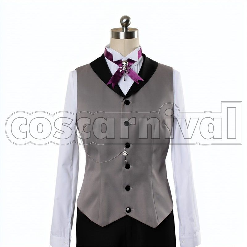 of Circus Circus Arc Sebastian Michaelis cosplay costume from Black Butler: Book, detail-2
