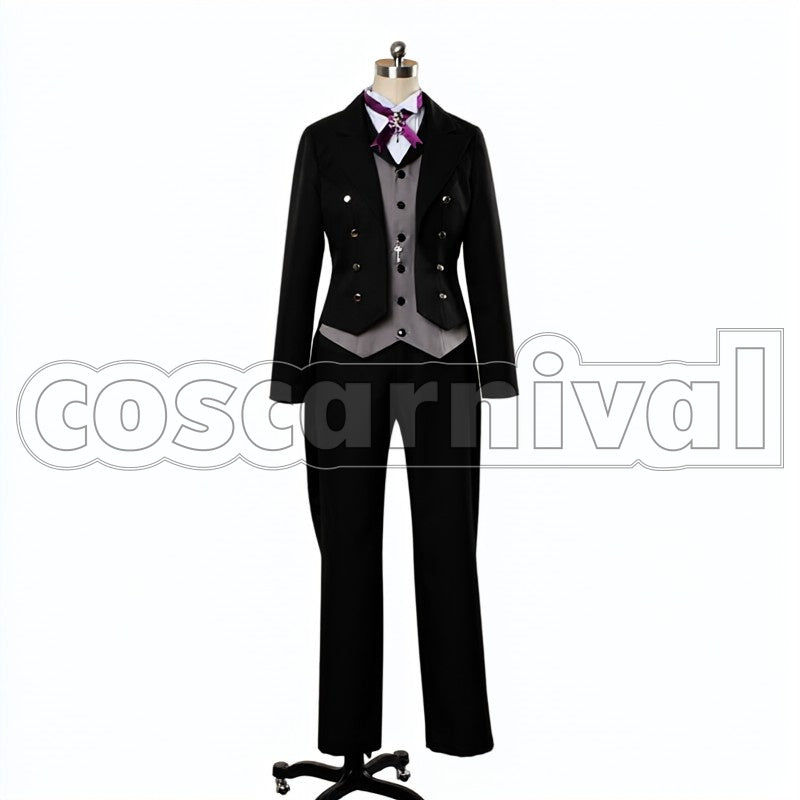 Sebastian Michaelis cosplay costume from Black Butler, front view