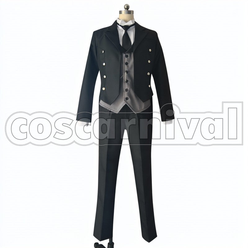 Sebastian Michaelis cosplay costume from Black Butler, front view