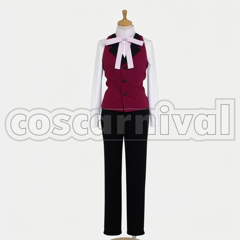 Grell Sutcliff cosplay costume from Black Butler, front view 2
