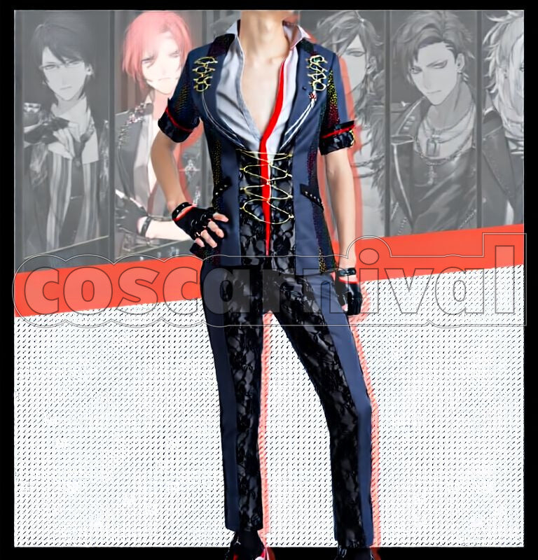 Theater Starless Team P Menou Cosplay cosplay costume from Black Star:, front view 2