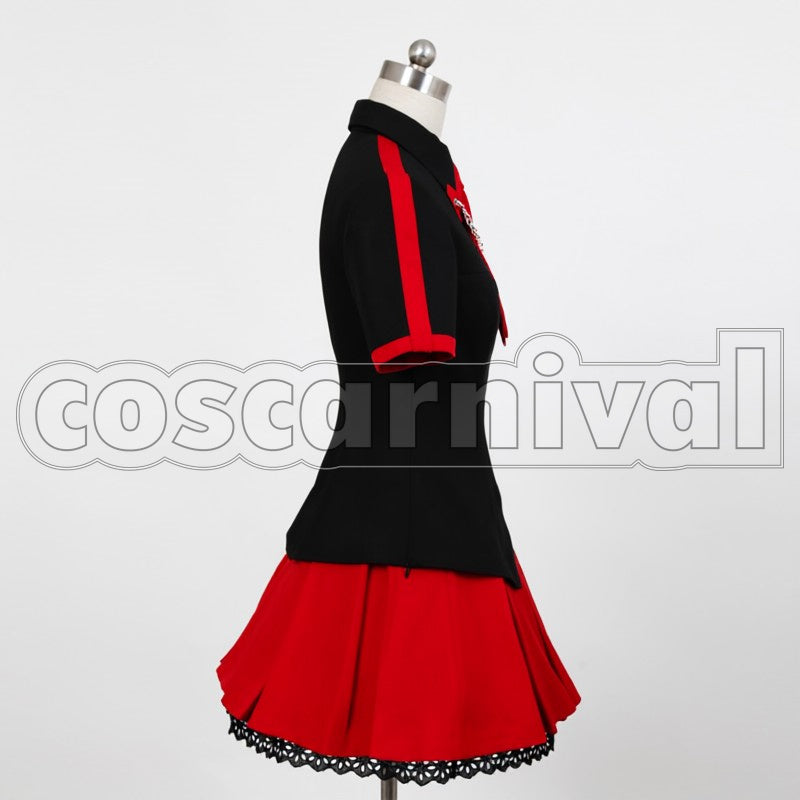 Saya Kisaragi cosplay costume from Blood-C, side view