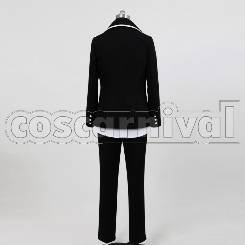 Okumura cosplay costume from Blue Exorcist Rin, back view