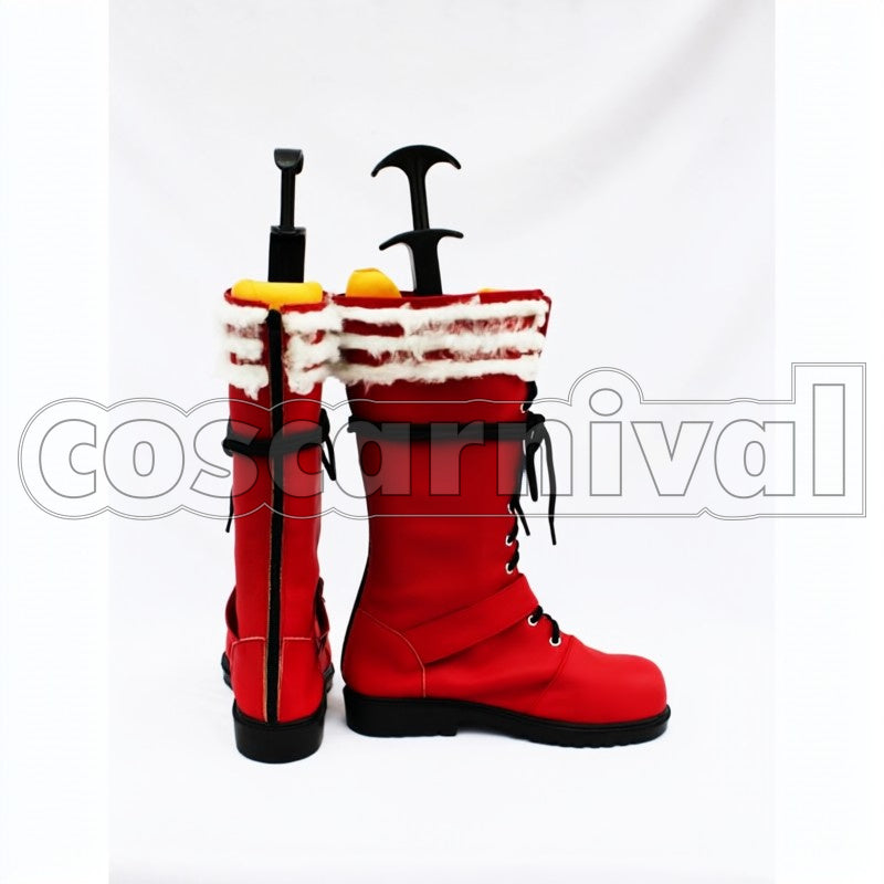 Okumura cosplay costume from Blue Exorcist Rin, side view 3
