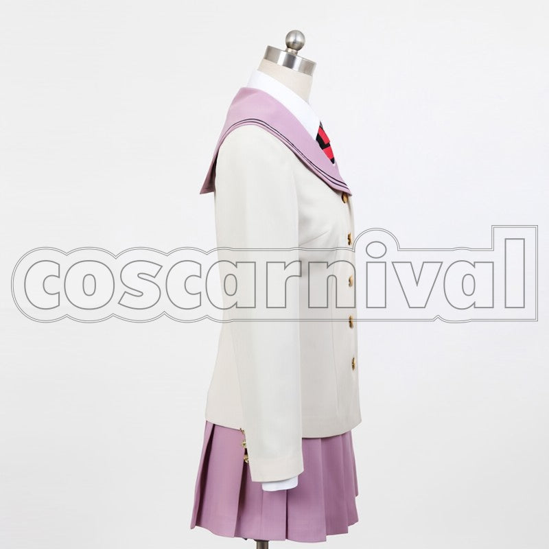 Moriyama Izumo Kamiki True Cross Academy Girls cosplay costume from Blue Exorcist Shiemi, side view