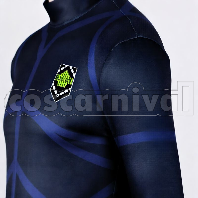 Practice Uniform Customizable Number & Name Cosplay cosplay costume from Blue Lock, detail-1