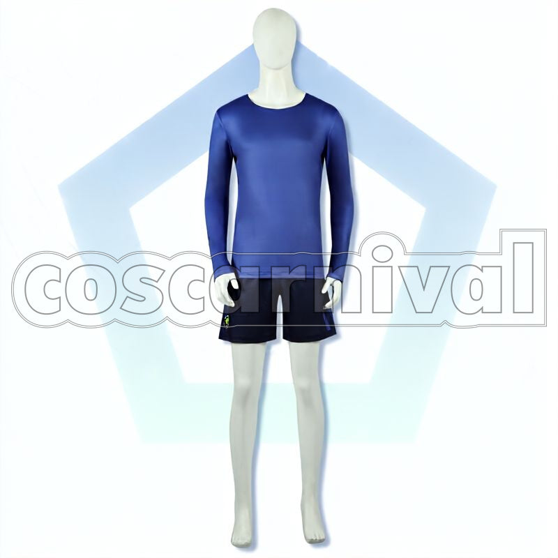 Uniform Customizable Number & Name Cosplay cosplay costume from Blue Lock, front view 3