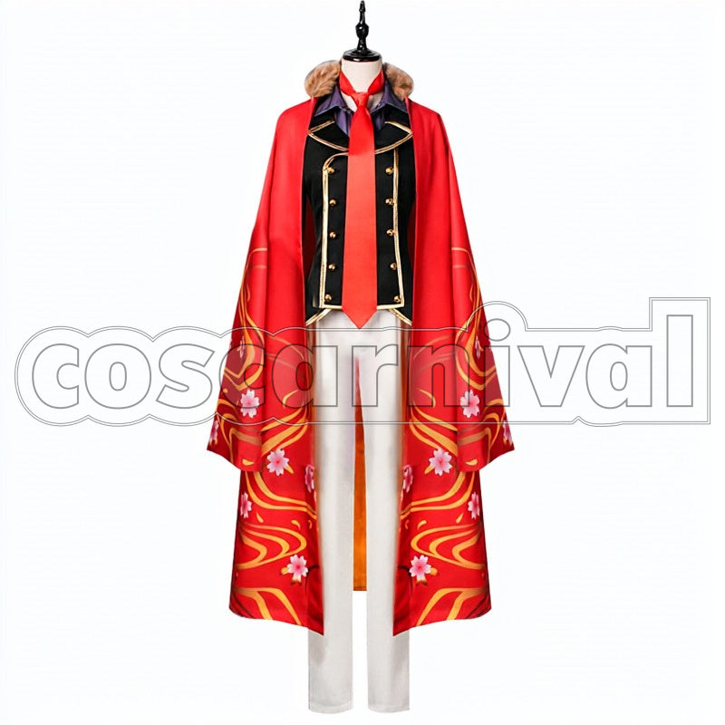 Osamu Dazai cosplay costume from Bungo Stray Dogs, front view