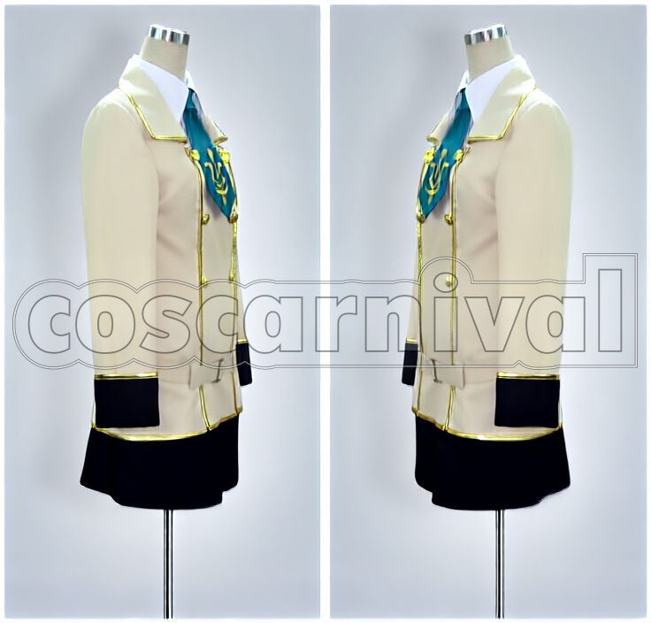 the Rebellion Ashford Academy Girls School Uniform Cosplay cosplay costume from Code Geass: Lelouch of, side view