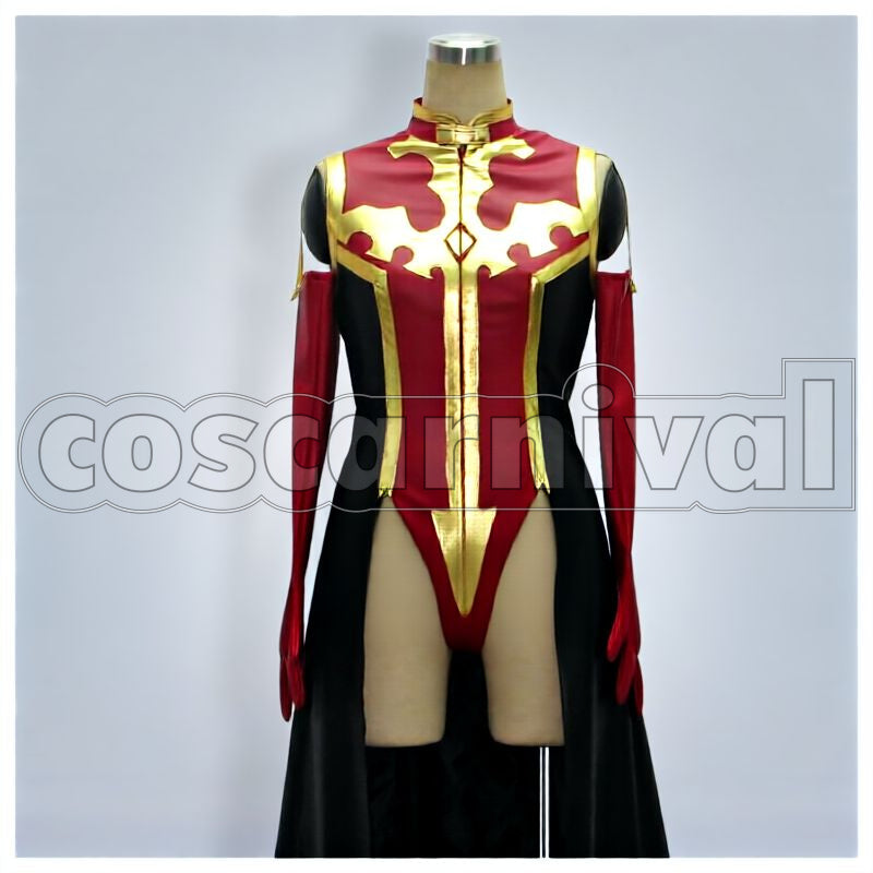 the Rebellion Villetta Nu Pilot Suit High-Leg Cut Cosplay cosplay costume from Code Geass: Lelouch of, front view 1