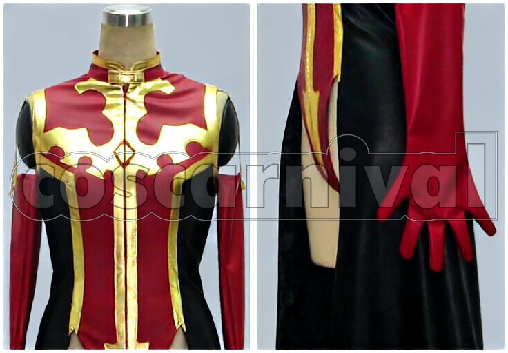 the Rebellion Villetta Nu Pilot Suit High-Leg Cut Cosplay cosplay costume from Code Geass: Lelouch of, front view 2