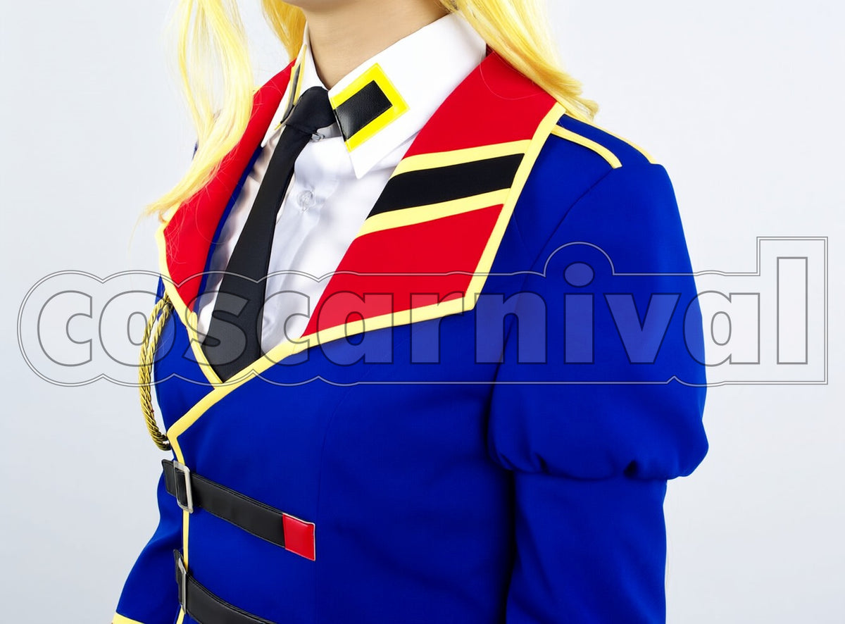 Geass: Akito the Exiled E.U. Army Leila Malcal cosplay costume from Code, detail-7