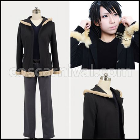 Durarara!! Orihara Izaya Outfit + Wig 2 Piece Set coscarnival - Front View