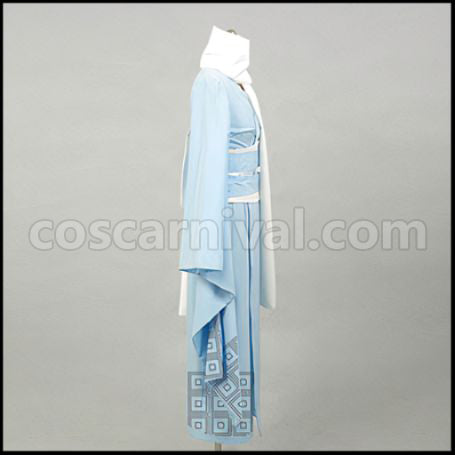 Nura: Rise of the Yokai Clan Snow Woman Outfit + Wig 2 Piece Set coscarnival - Hem Detail