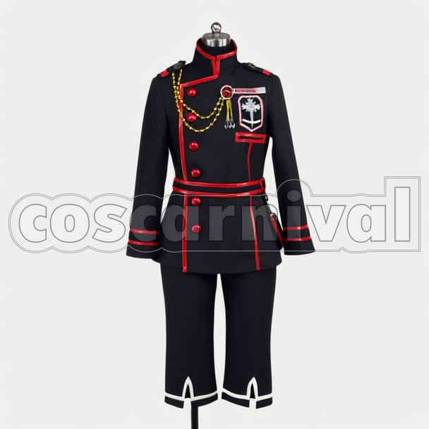 Allen Walker cosplay costume from D.Gray-man, front view
