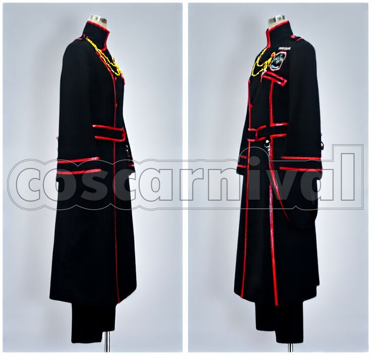Kanda New Black Order Uniform Cosplay cosplay costume from D.Gray-man Yu, side view