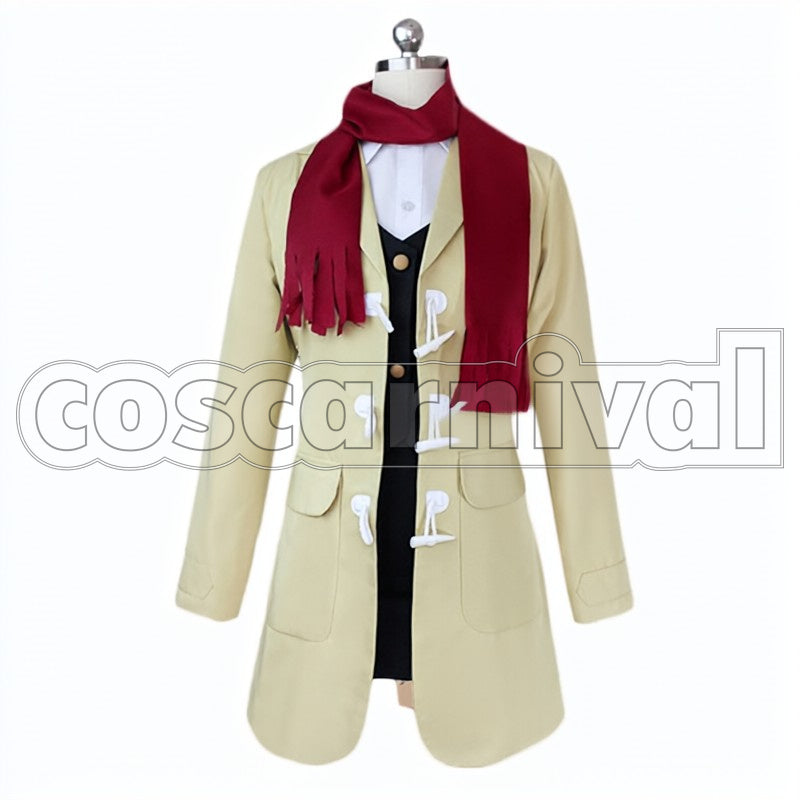 Mikan Tsumiki cosplay costume from Danganronpa, front view