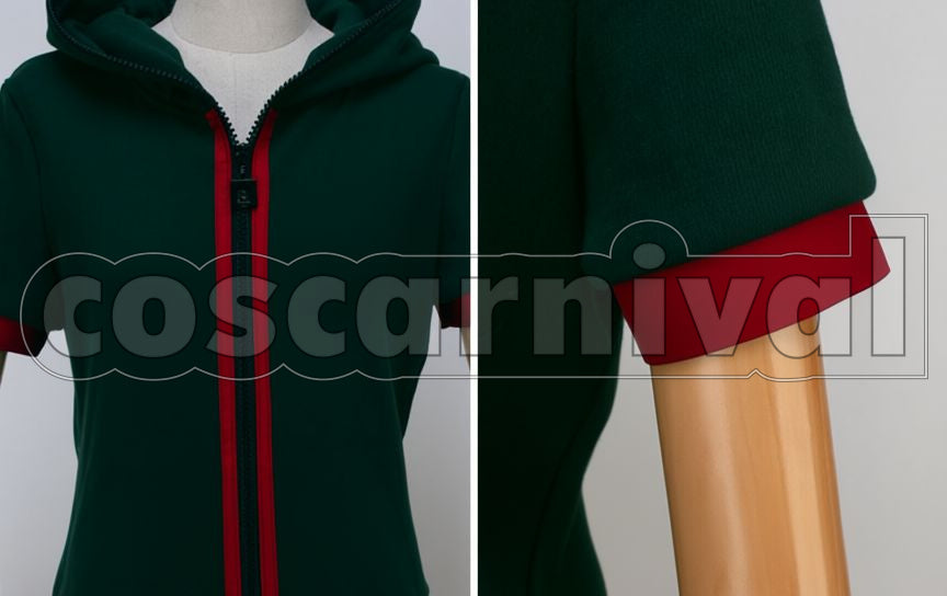 Happy Havoc Makoto Naegi Magazine Outfit Short Sleeve Hoodie Only Cosplay cosplay costume from Danganronpa: Trigger, detail