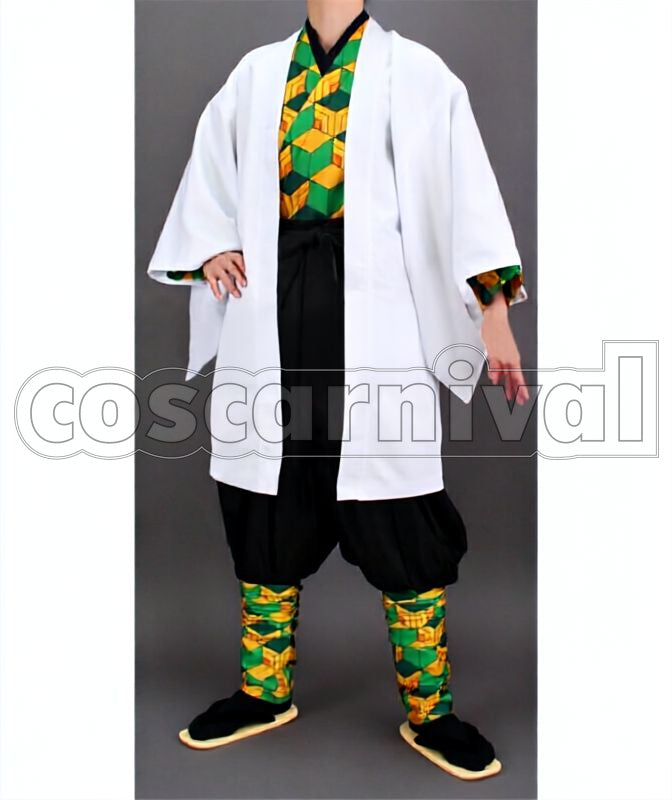Kimetsu no Yaiba Sabito Demon Slayer Corps Uniform Cosplay cosplay costume from Demon Slayer:, front view 3