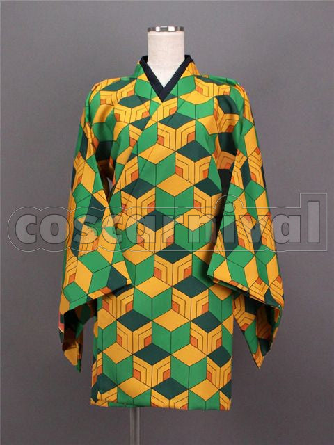 Kimetsu no Yaiba Sabito Demon Slayer Corps Uniform Cosplay cosplay costume from Demon Slayer:, front view 4