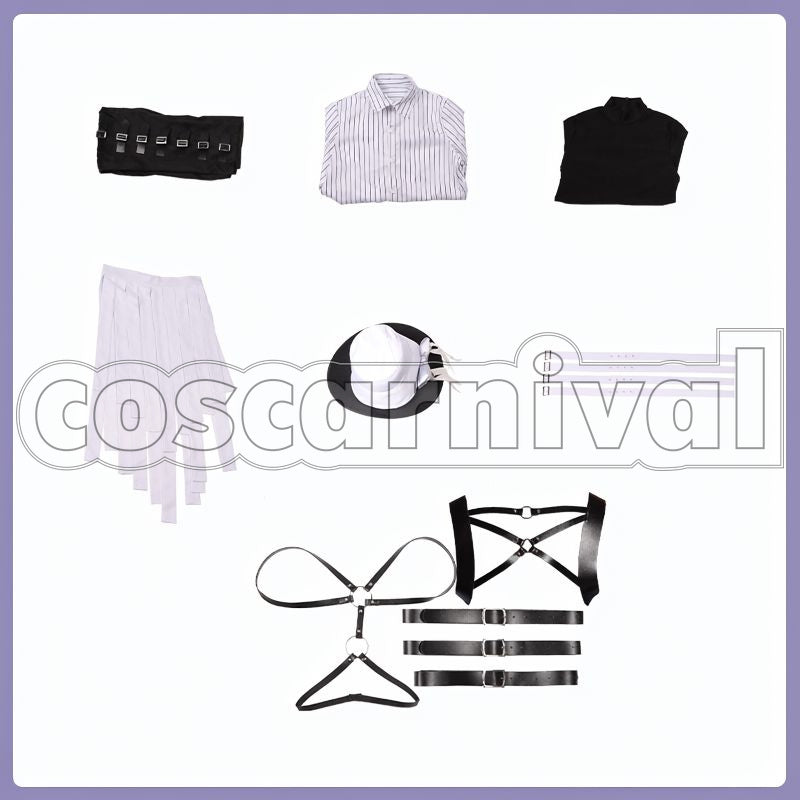 Ashengrotto Octavinelle Mummy Cosplay cosplay costume from Disney Twisted-Wonderland Azul, set view