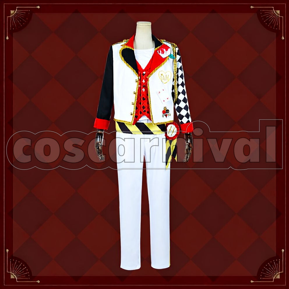 Diamond Heartslabyul Dorm Uniform Cosplay cosplay costume from Disney Twisted-Wonderland Cater, front view 2