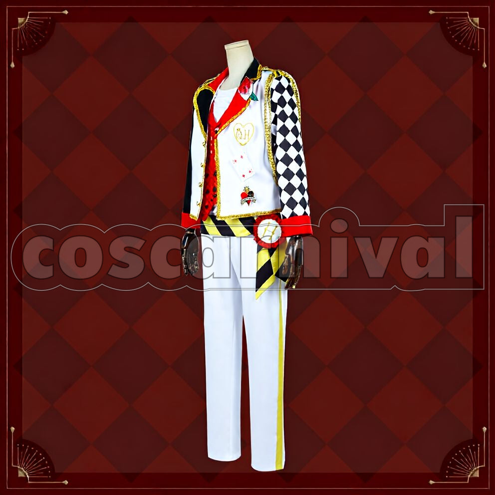 Diamond Heartslabyul Dorm Uniform Cosplay cosplay costume from Disney Twisted-Wonderland Cater, front view 3