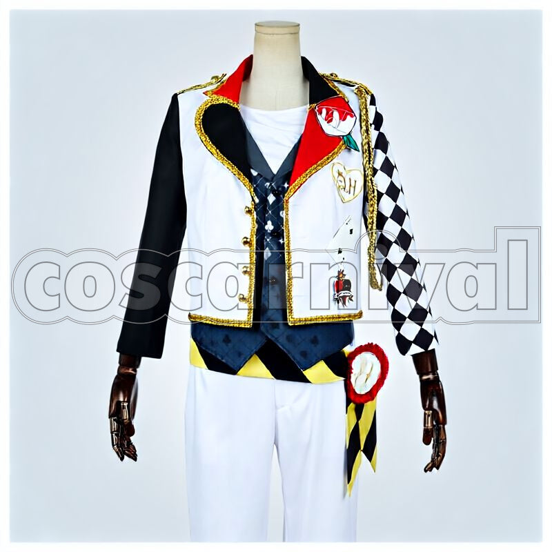 Spade Heartslabyul Dorm Uniform Cosplay cosplay costume from Disney Twisted-Wonderland Deuce, front view 1