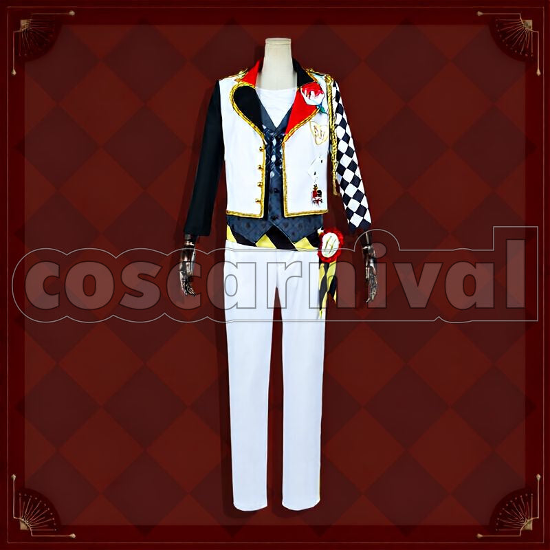 Spade Heartslabyul Dorm Uniform Cosplay cosplay costume from Disney Twisted-Wonderland Deuce, front view 2