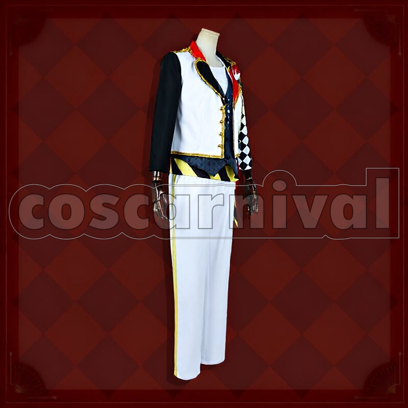 Spade Heartslabyul Dorm Uniform Cosplay cosplay costume from Disney Twisted-Wonderland Deuce, side view