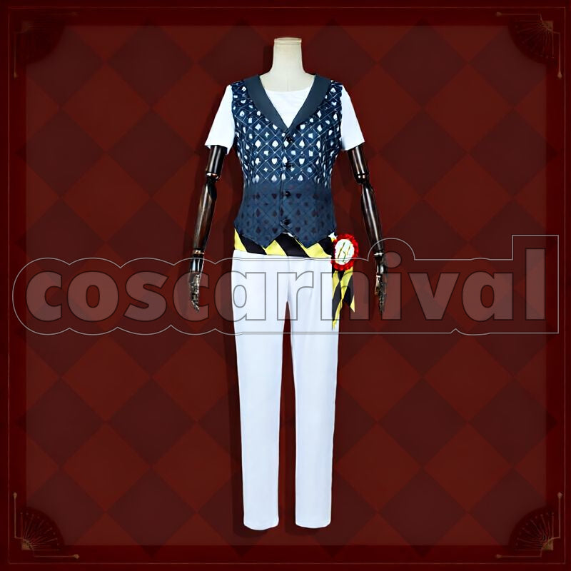 Spade Heartslabyul Dorm Uniform Cosplay cosplay costume from Disney Twisted-Wonderland Deuce, front view 4