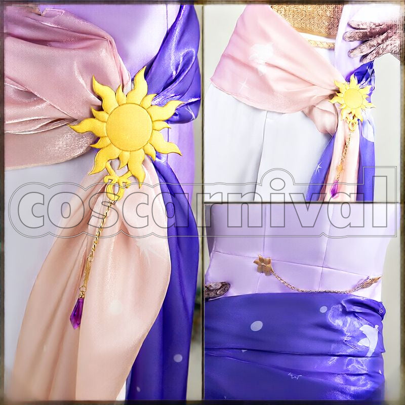 Spade Night Sky's Chiffon Cosplay cosplay costume from Disney Twisted-Wonderland Deuce, detail-5