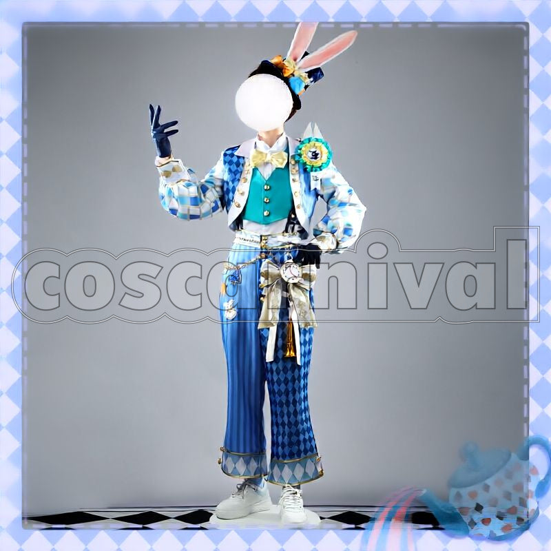 Spade White Rabbit Fest Cosplay cosplay costume from Disney Twisted-Wonderland Deuce, front view 2