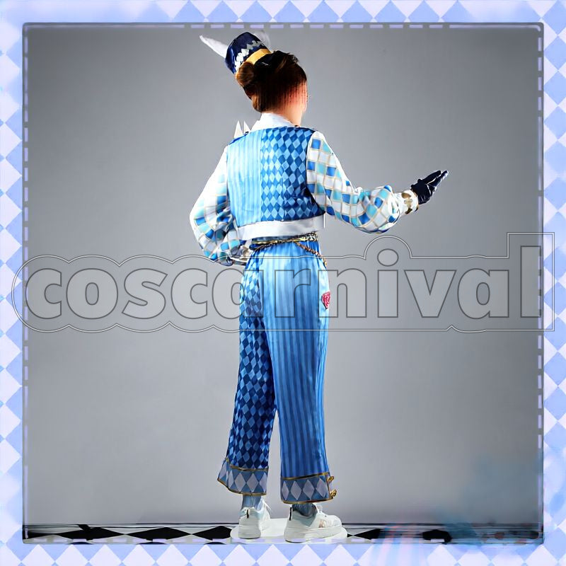 Spade White Rabbit Fest Cosplay cosplay costume from Disney Twisted-Wonderland Deuce, back view