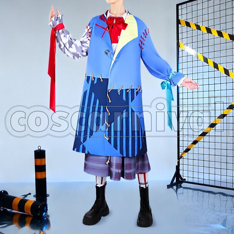 Felmier Big Check Cosplay cosplay costume from Disney Twisted-Wonderland Epel, front view 2