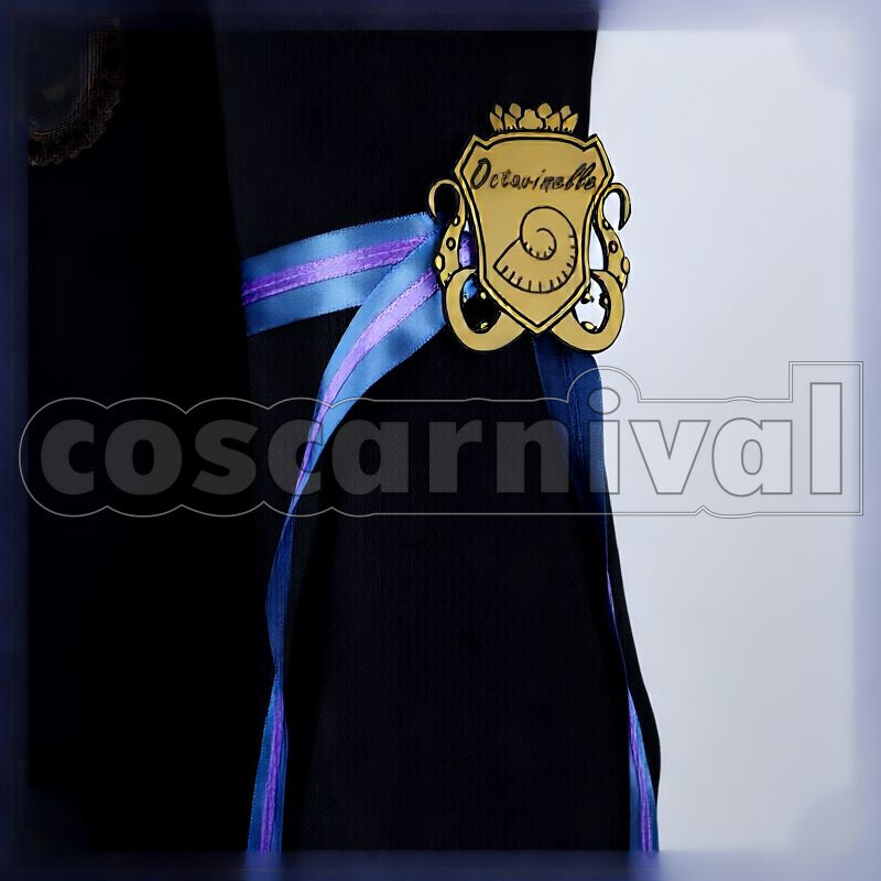Leech Octavinelle School Uniform Cosplay cosplay costume from Disney Twisted-Wonderland Floyd, detail-3