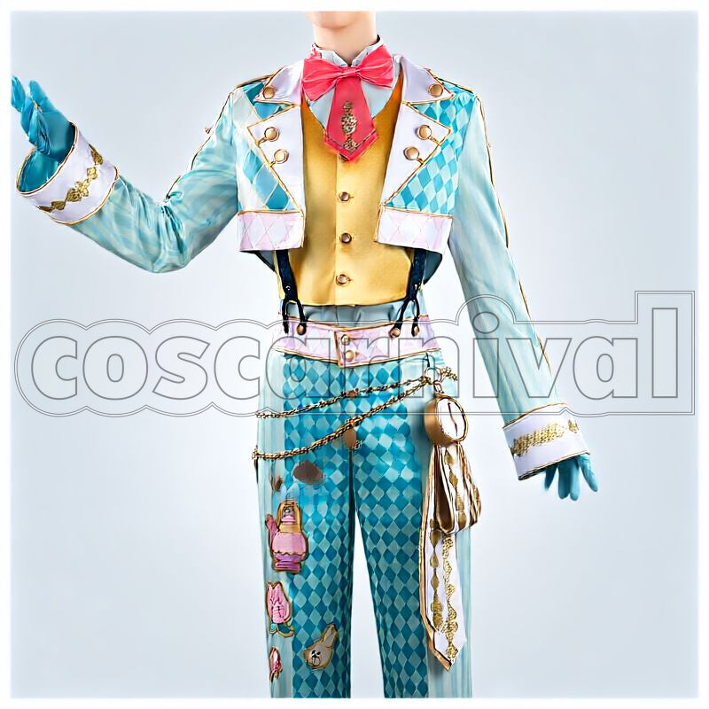 Leech White Rabbit Fest Rabbit Costume Cosplay cosplay costume from Disney Twisted-Wonderland Floyd, front view 1