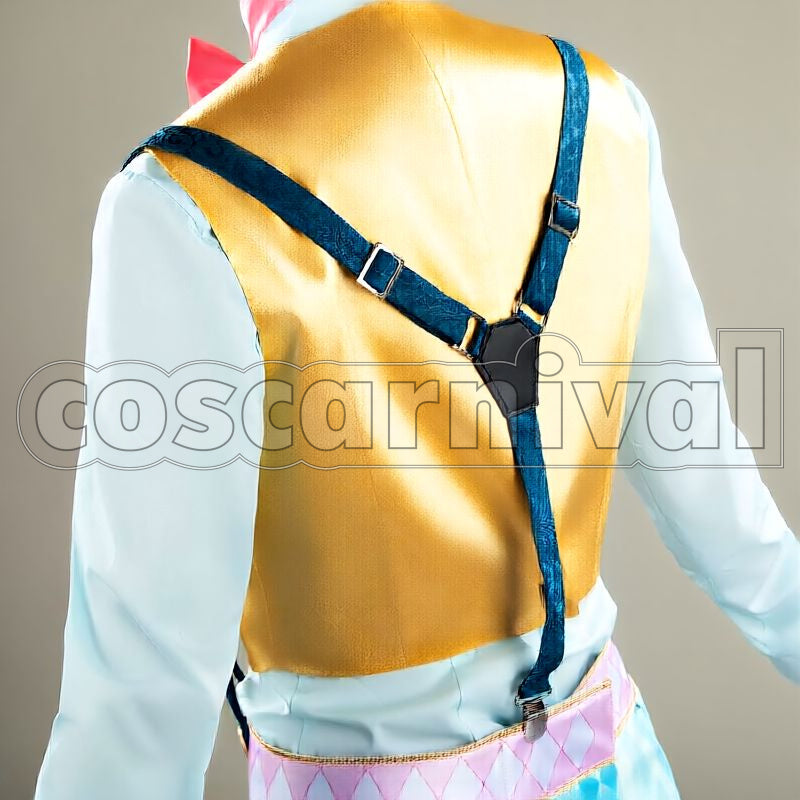 Leech White Rabbit Fest Rabbit Costume Cosplay cosplay costume from Disney Twisted-Wonderland Floyd, back view 2