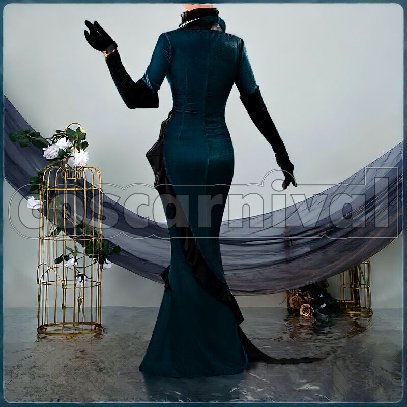 Leech Coral Sea Cosplay cosplay costume from Disney Twisted-Wonderland Georgina, back view 1