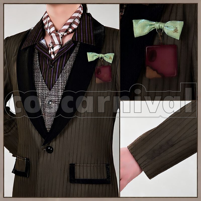 Shroud La Bonbonnière Cosplay cosplay costume from Disney Twisted-Wonderland Idia, detail-1