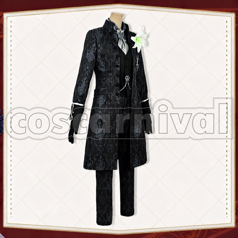 Shroud Suitor Suit Cosplay cosplay costume from Disney Twisted-Wonderland Idia, front view 3