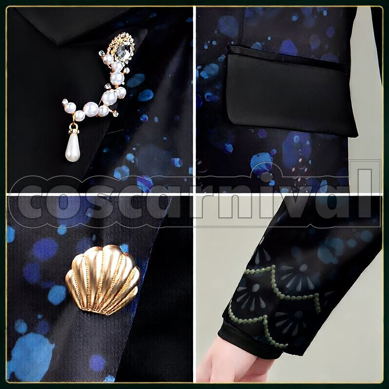 Leech Shore's Celebration Cosplay cosplay costume from Disney Twisted-Wonderland Jade, detail-1