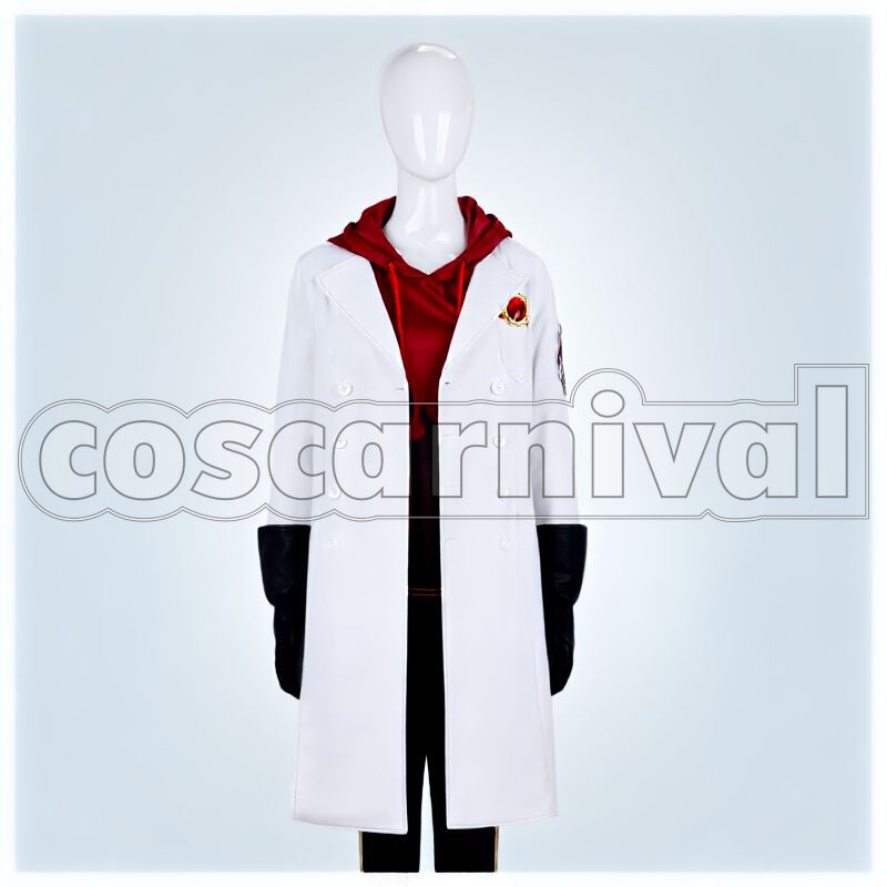 Viper Lab Coat Cosplay cosplay costume from Disney Twisted-Wonderland Jamil, front view 1