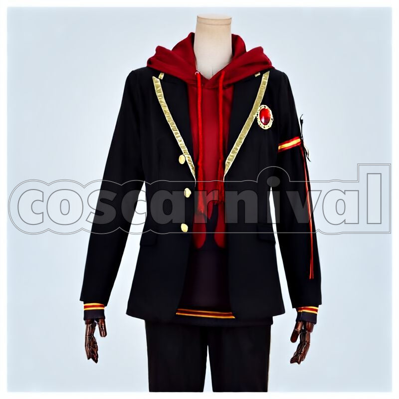 Viper Scarabia School Uniform Cosplay cosplay costume from Disney Twisted-Wonderland Jamil, front view 1
