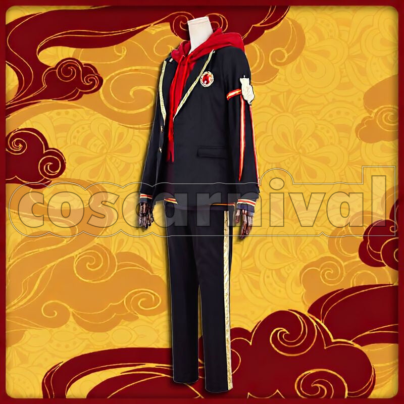 Viper Scarabia School Uniform Cosplay cosplay costume from Disney Twisted-Wonderland Jamil, front view 4