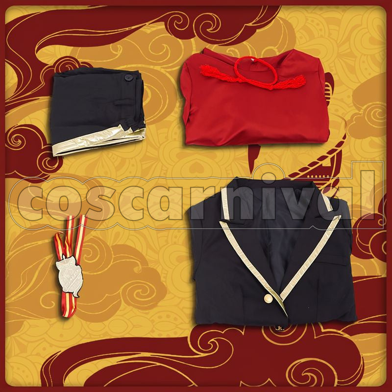 Viper Scarabia School Uniform Cosplay cosplay costume from Disney Twisted-Wonderland Jamil, set view